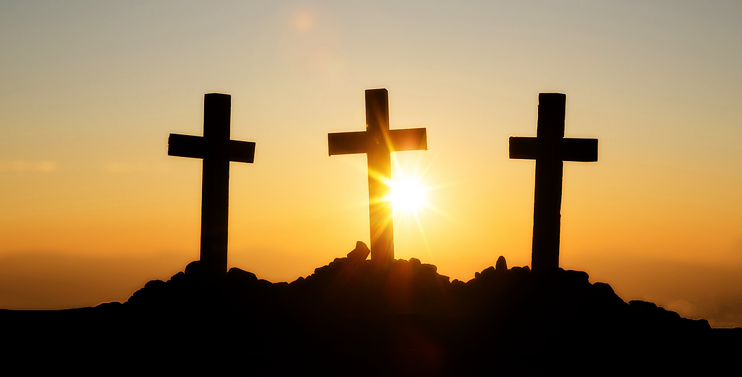3 crosses on a hill